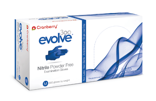 Cranberry Evolve Nitrile Gloves