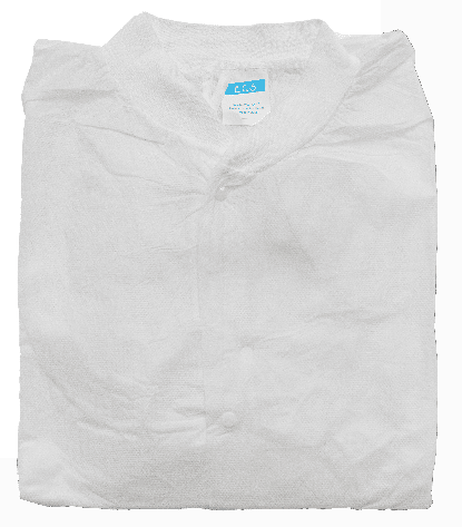 Lab Coat SMS White Knit Cuff Knit
