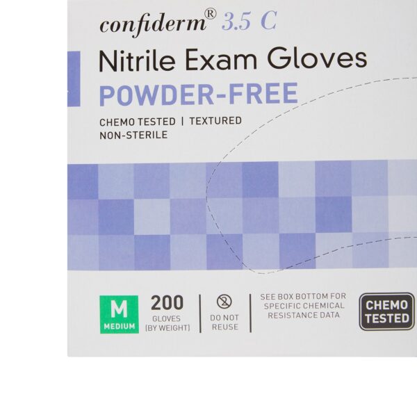 Exam Glove McKesson Confiderm® 3.5C Medium NonSterile Nitrile Standard